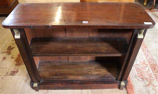 William IV mahogany open bookcase